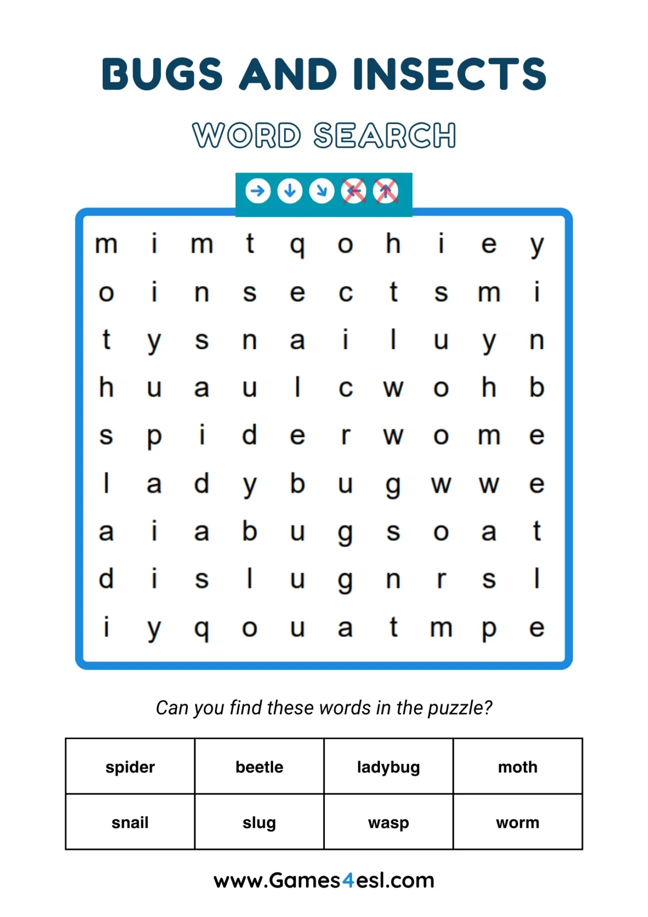 Grade 2 Word Searches Games4esl