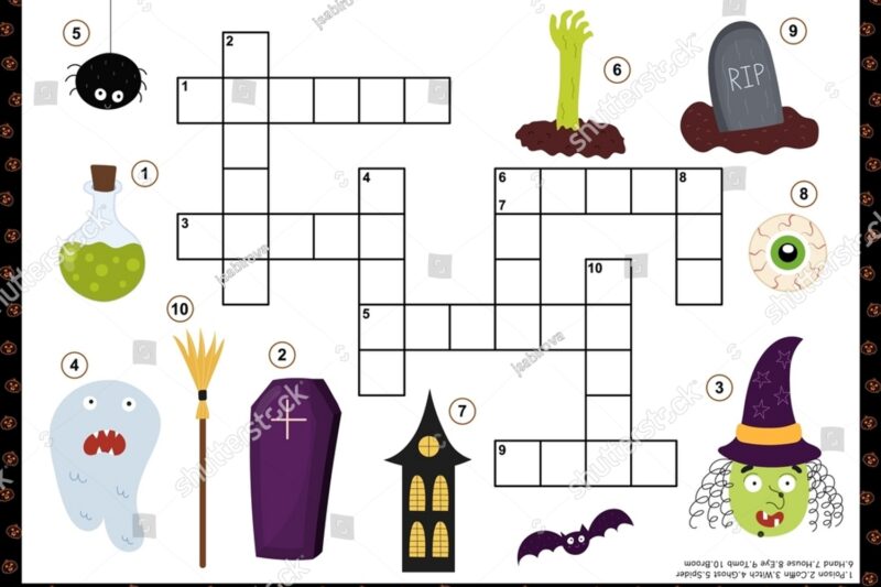 Halloween Crossword Puzzle Games