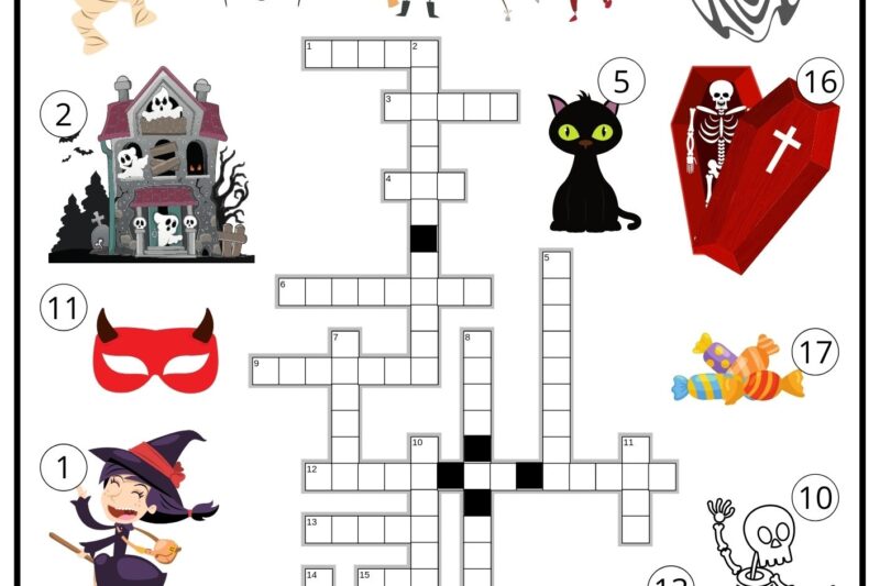 Halloween Puzzle Worksheets