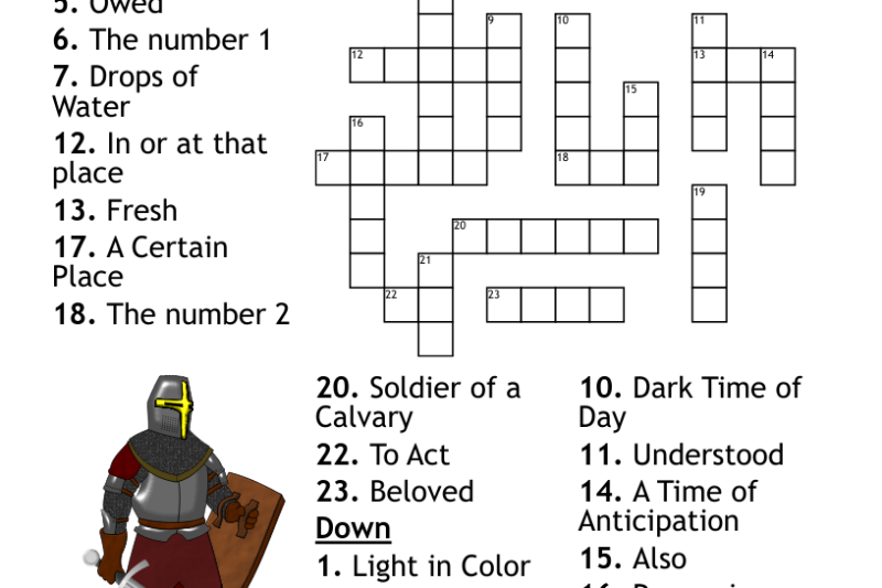 Homophones Puzzle Worksheet