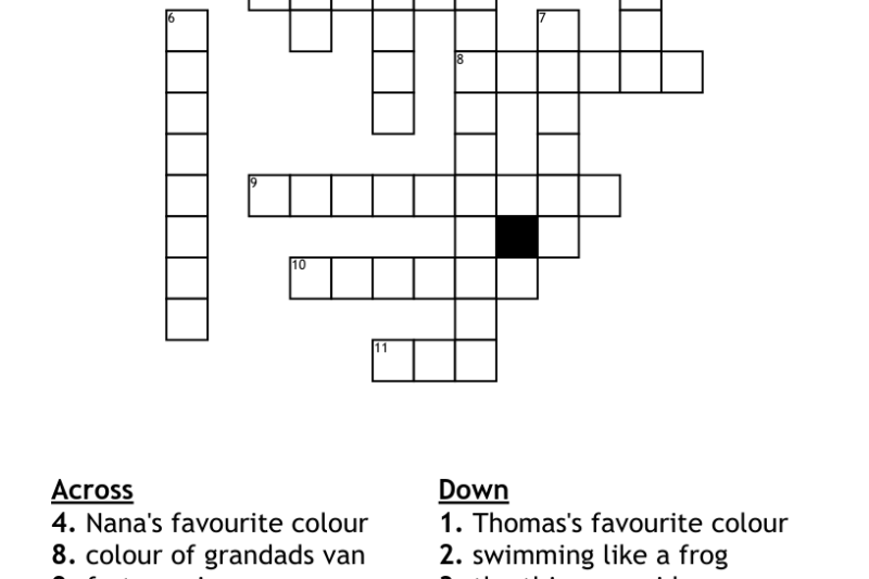 Crossword Puzzles Kids