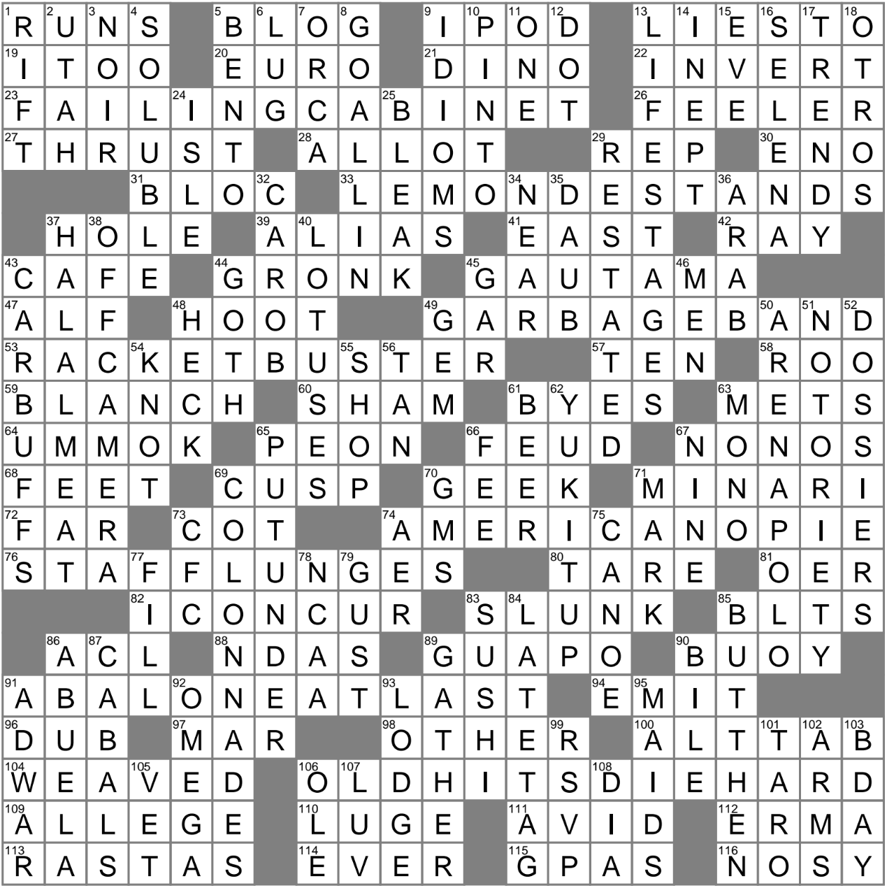 LA Times Crossword 13 Aug 23 Sunday LAXCrossword