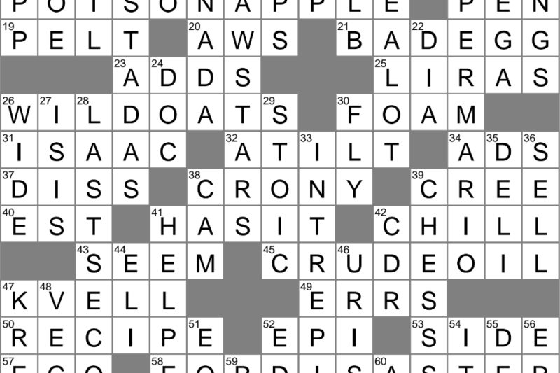 Stalemate Crossword Puzzle Clue