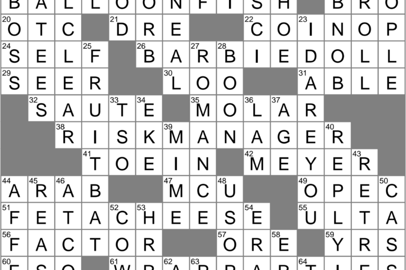 Good Heavens Crossword Puzzle Clue
