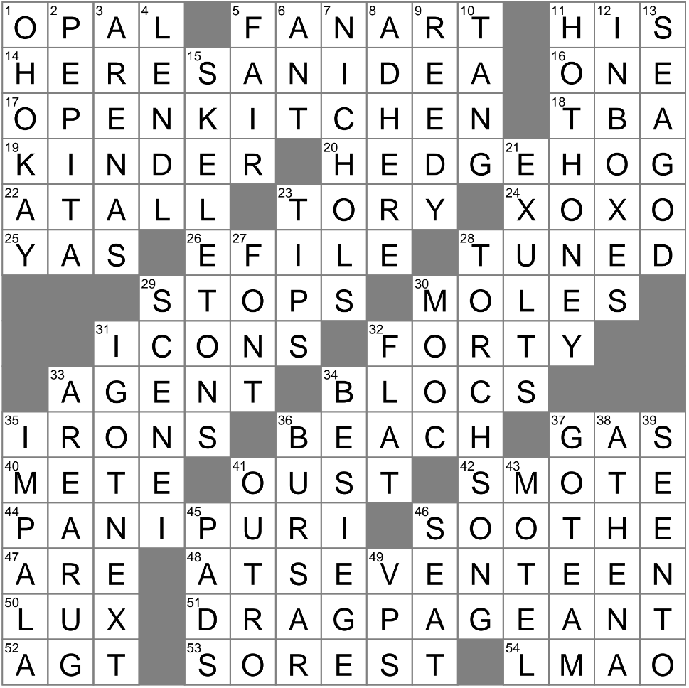 LA Times Crossword 5 Apr 25 Saturday LAXCrossword