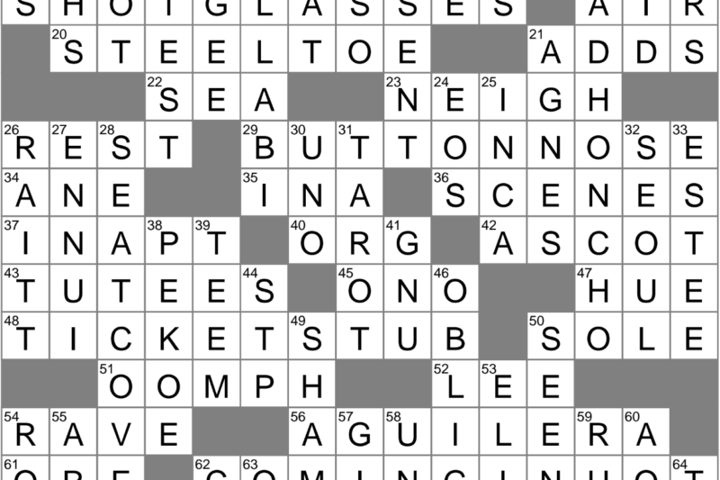 Boot Liner Crossword Puzzle Clue