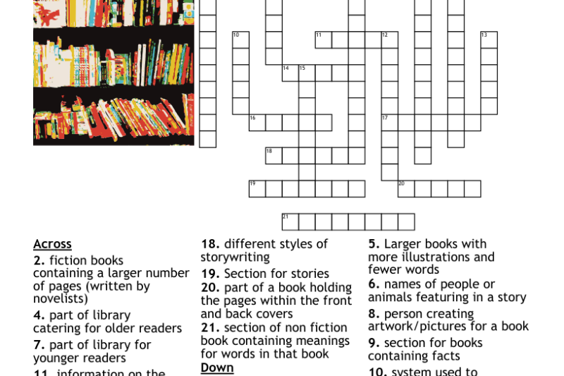 Library Crossword Puzzle