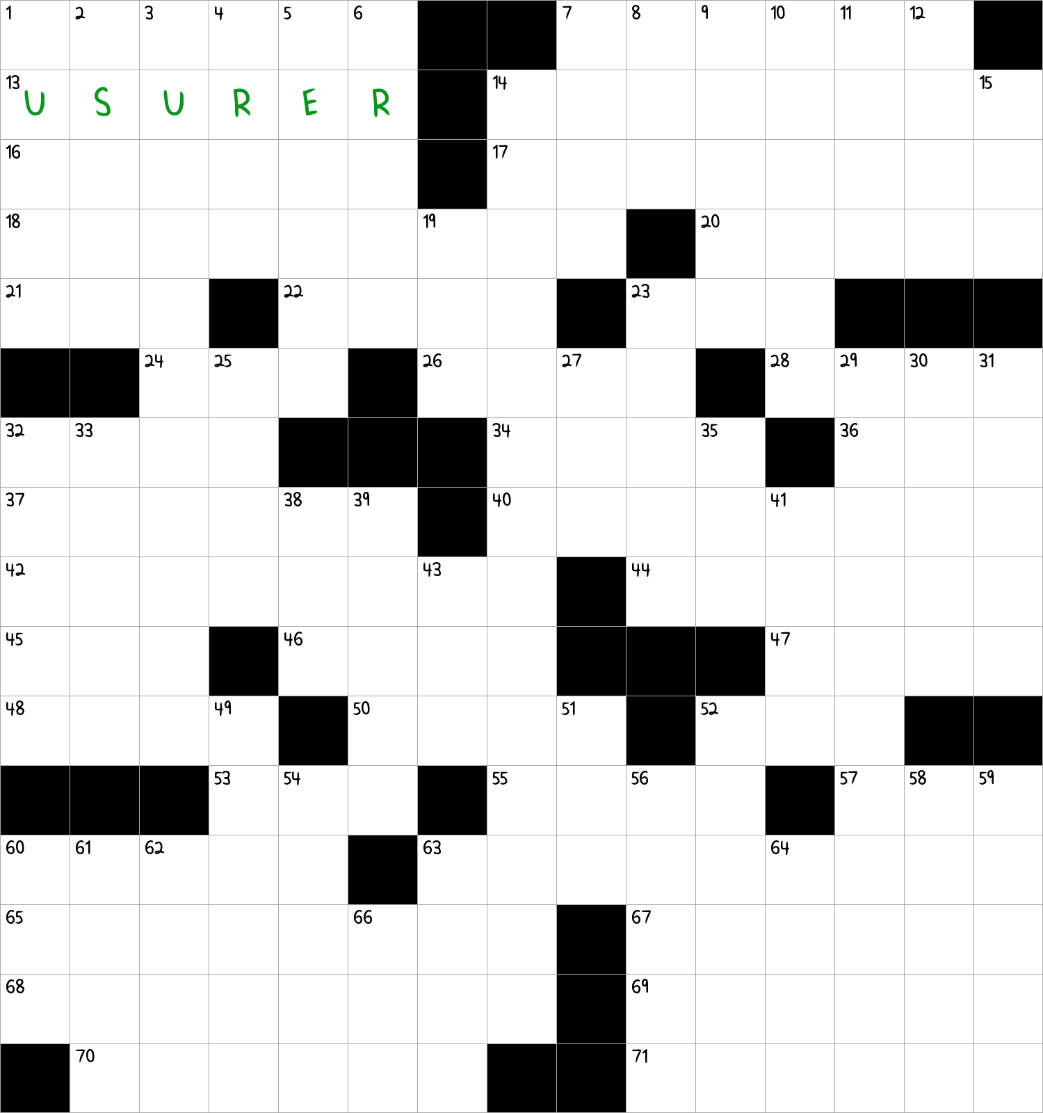 Loan Shark Crossword Puzzle Loan Shark Crossword Puzzle