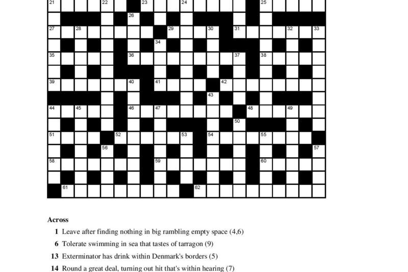 Hardest Crossword Puzzle