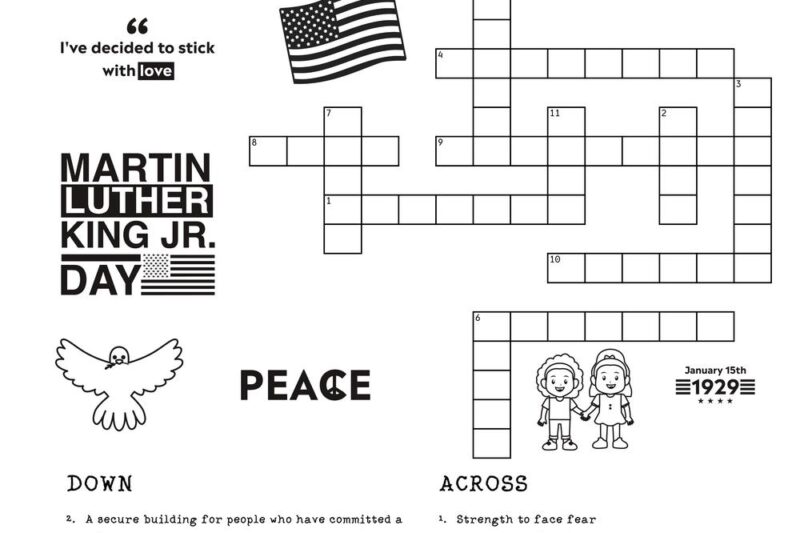 King Crossword Puzzles Printable