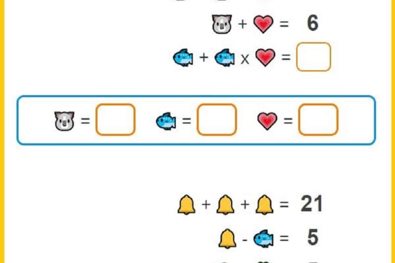 Math Puzzle Worksheets Answers
