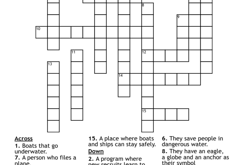 Free Printable Military Crossword Puzzles