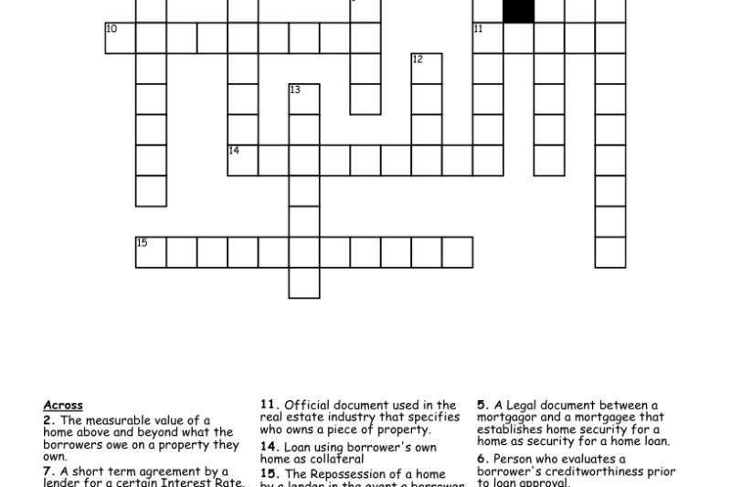 Money Lender Crossword Puzzle Clue