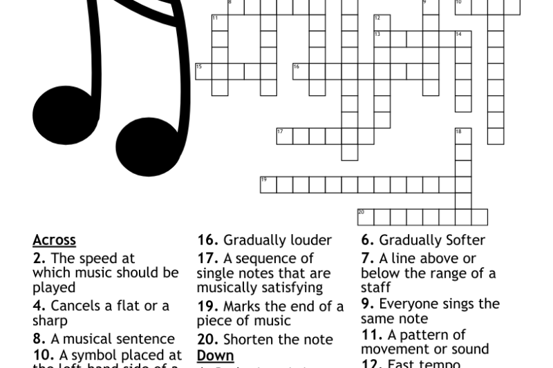 Musical Crossword Puzzles