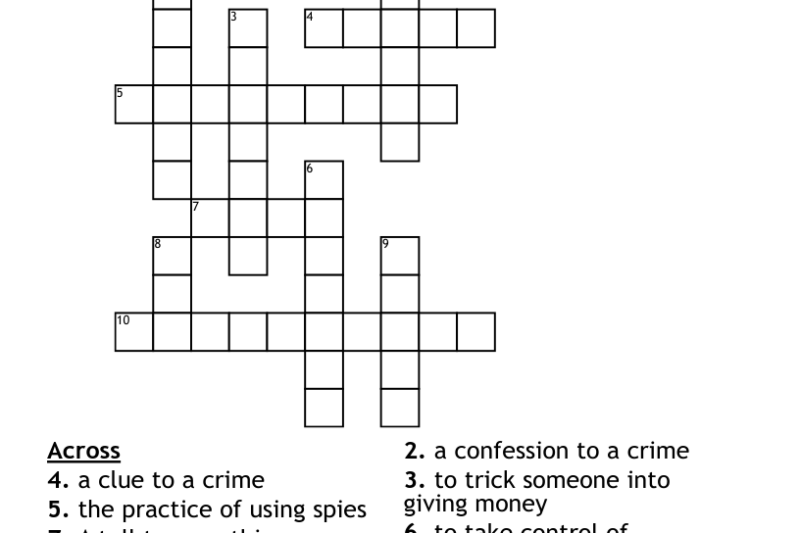 Trick Crossword Puzzle
