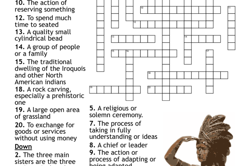 Native American Crossword Puzzle