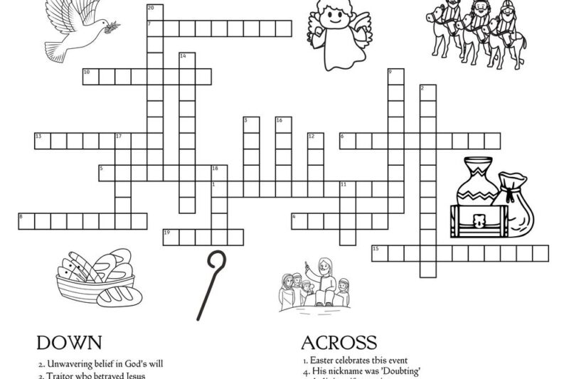 Bible Crossword Puzzles Free Printable