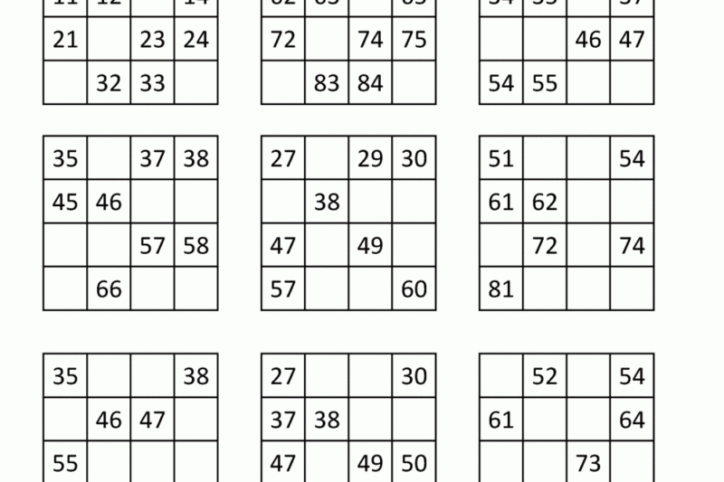 100 Square Puzzle Worksheet