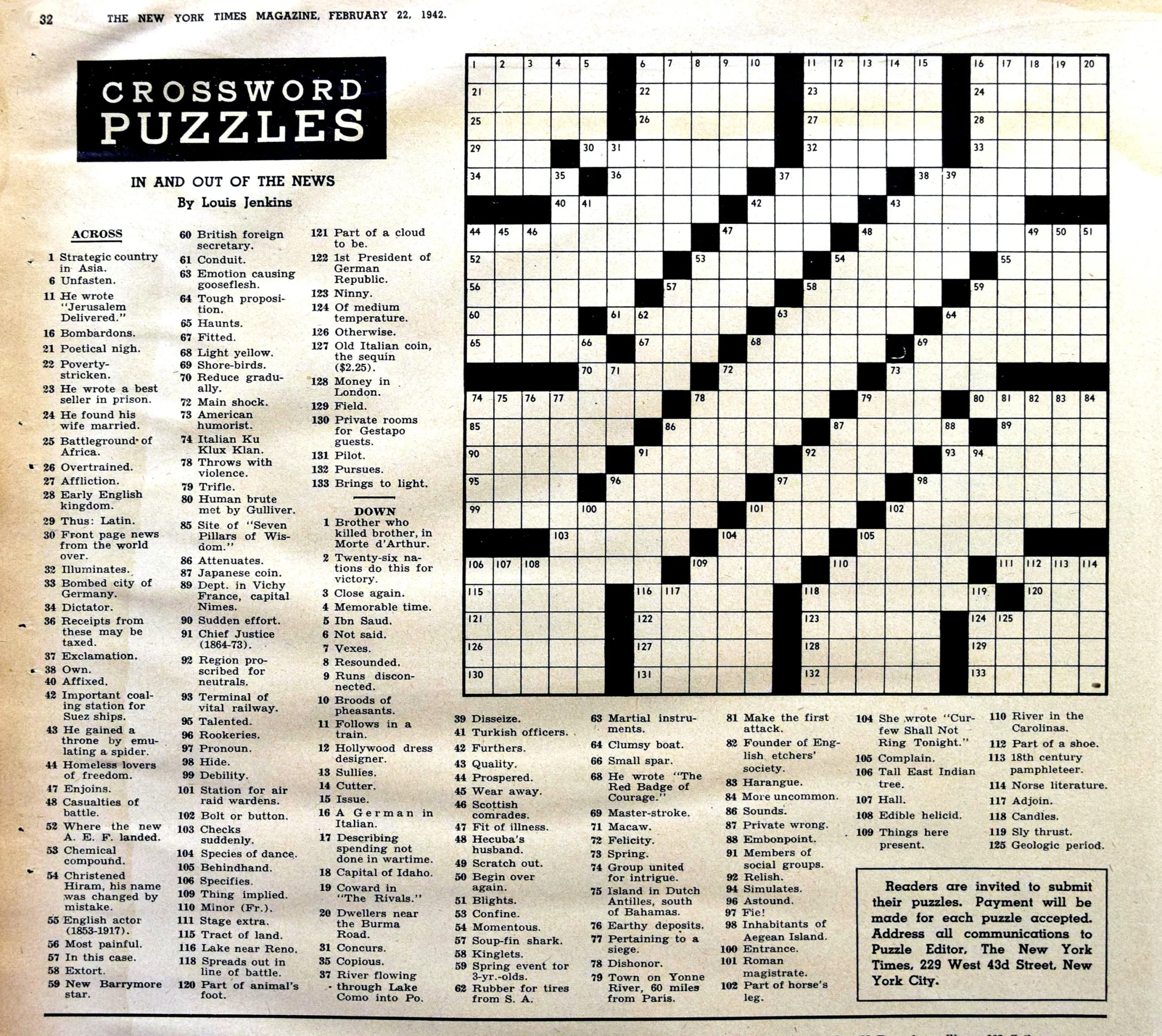 Nyt Sunday Crossword Puzzle Printable Nyt Sunday Crossword Puzzle Printable