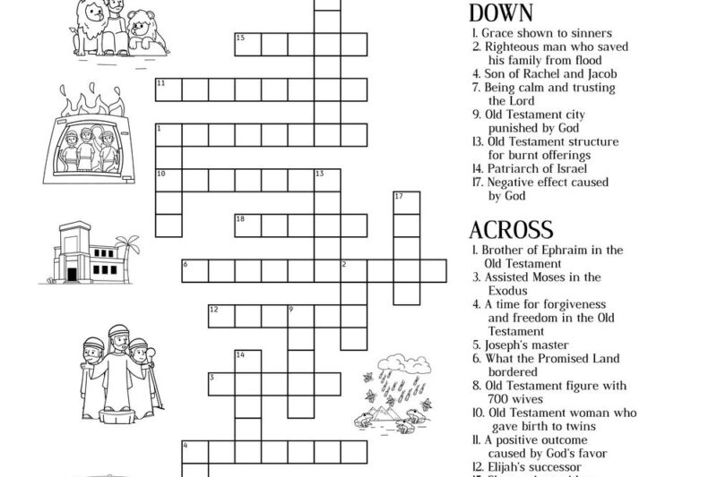 Bible Crossword Puzzles Printable Old Testament