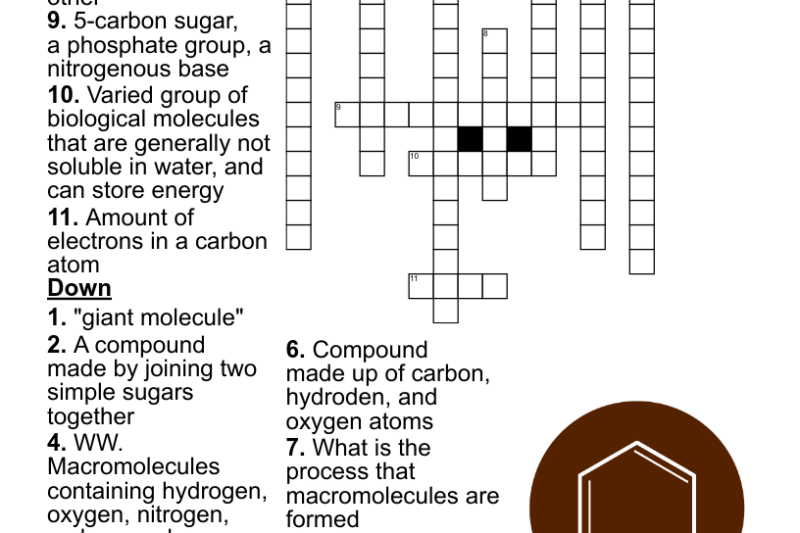 Organic Compound Crossword Puzzle Clue