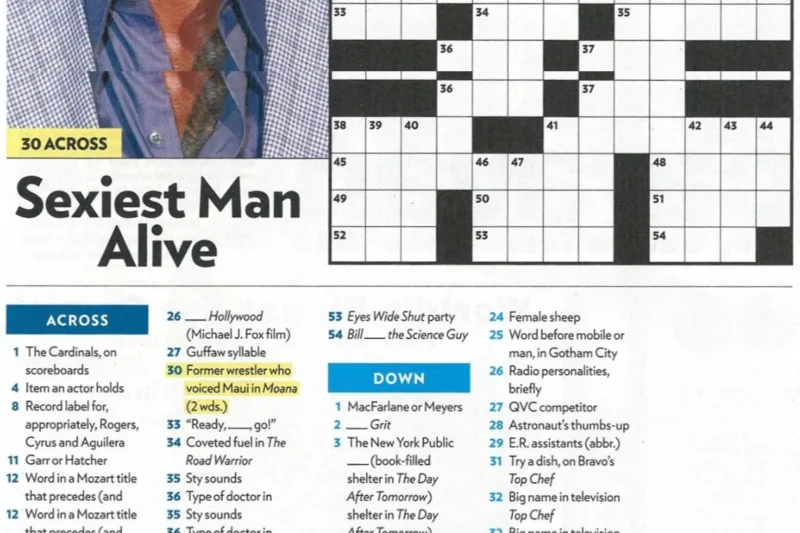 Free Printable People Magazine Crossword Puzzles