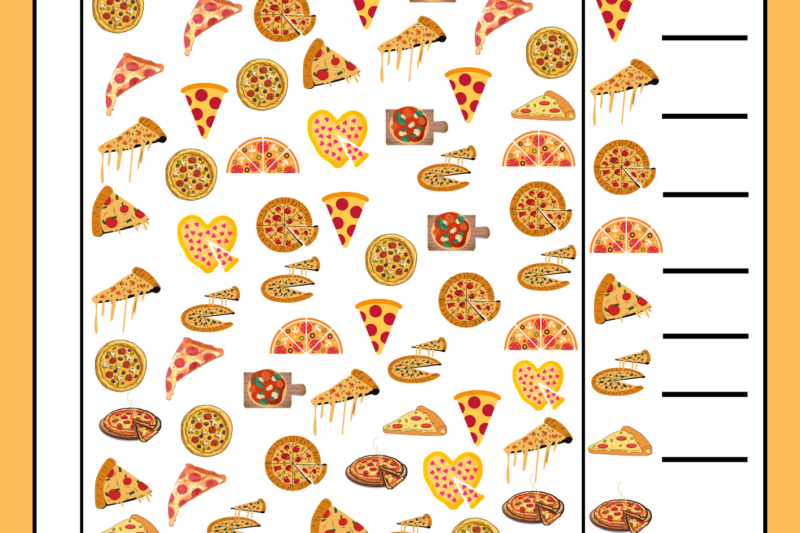 Pizza Puzzle 78 Worksheet