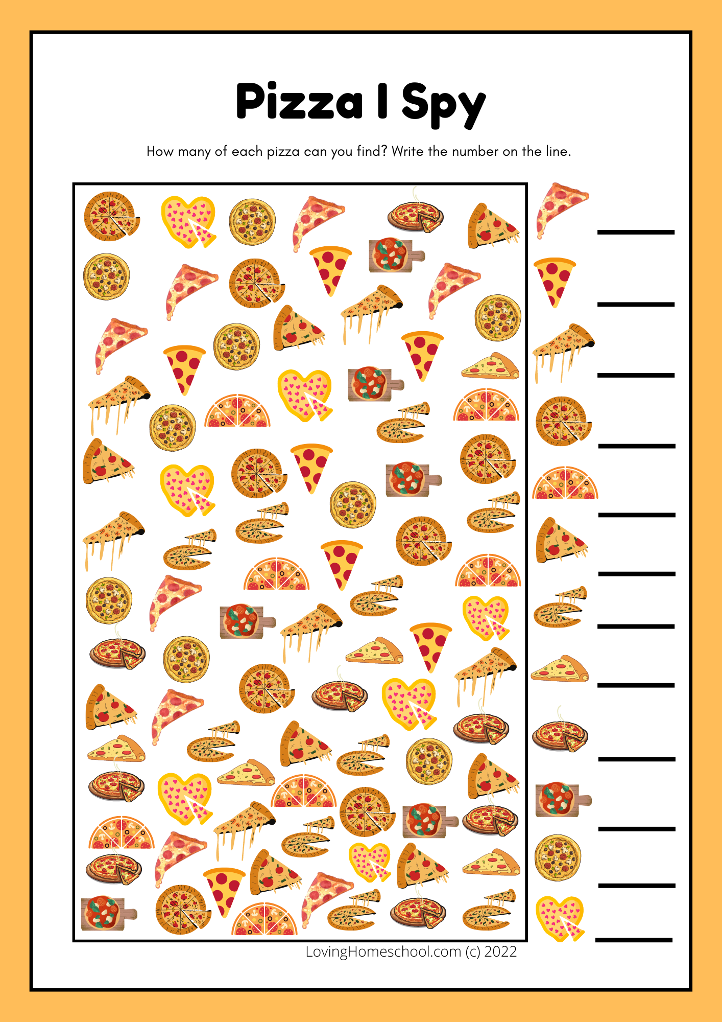 Pizza Puzzle 78 Worksheet