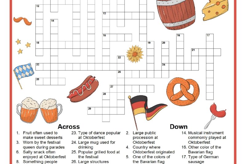 Printable Crossword Puzzles Best