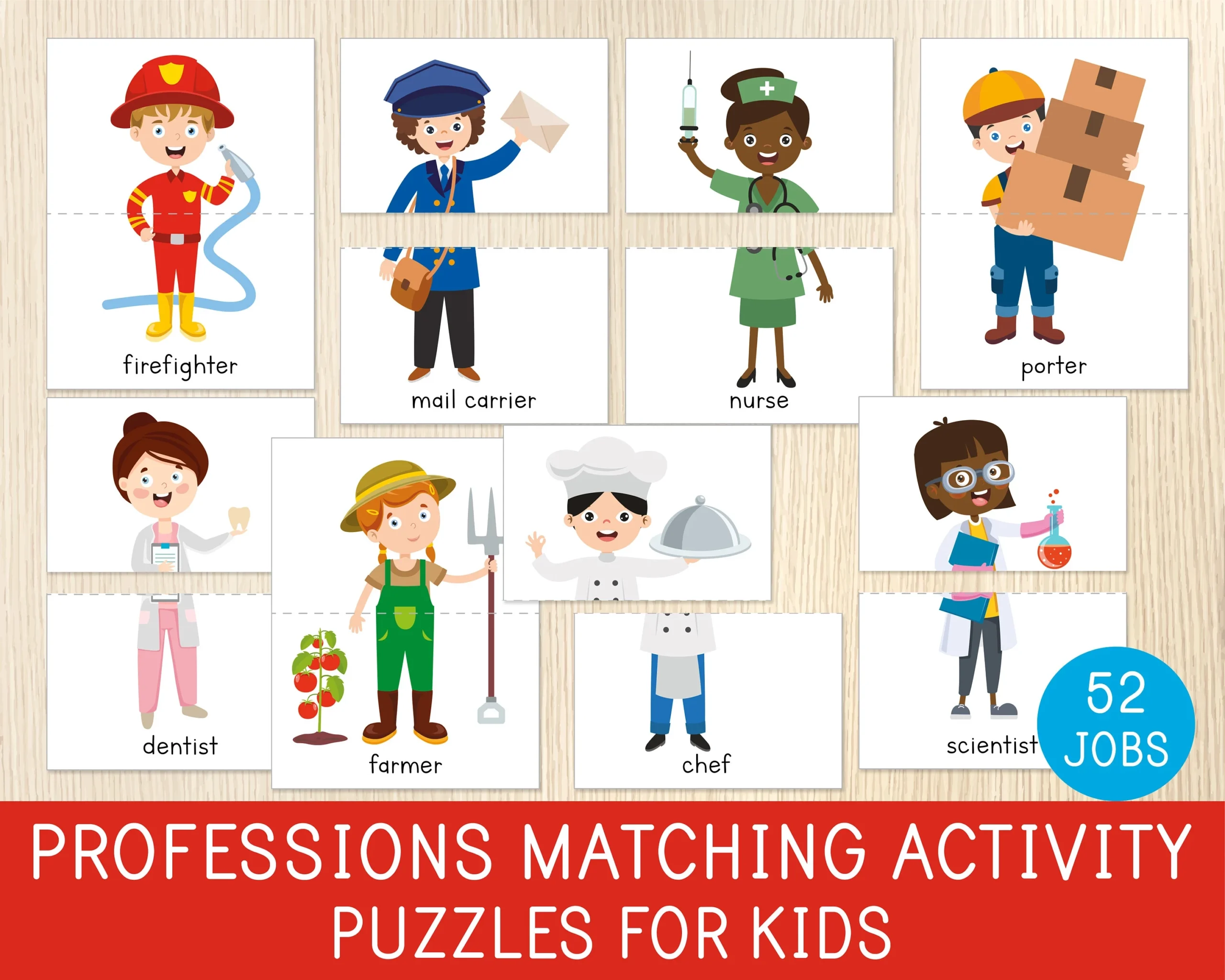 Worksheet Puzzle Professions Teacher