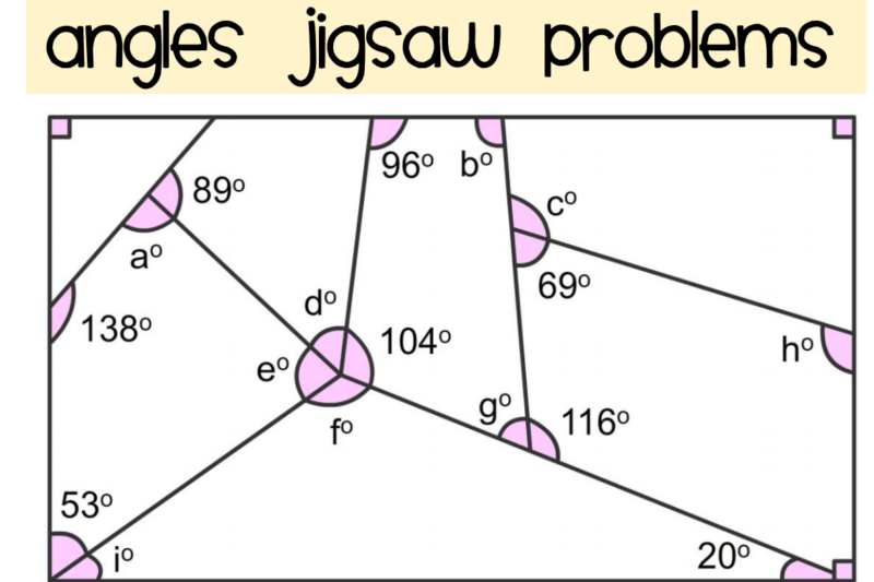 Measuring Angles Puzzle Worksheet