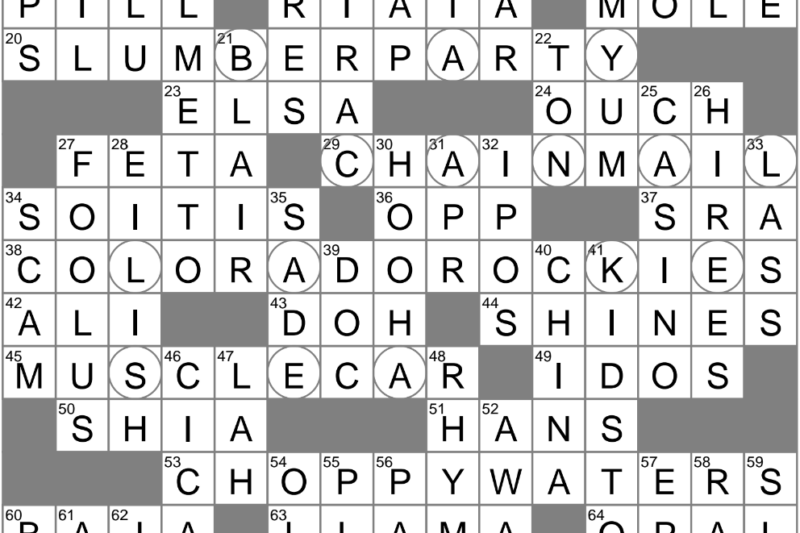Greek Salad Cheese Crossword Puzzle Clue