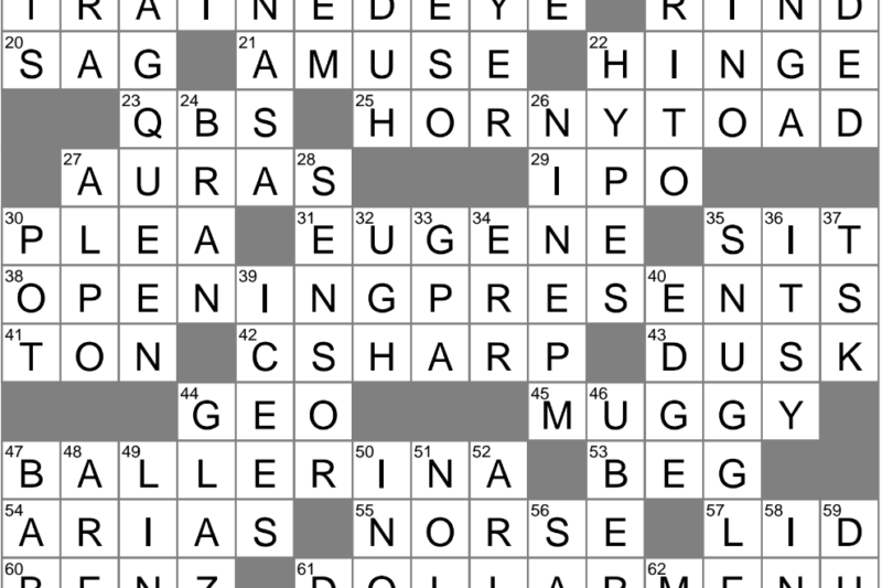 Provide Crossword Puzzle Clue