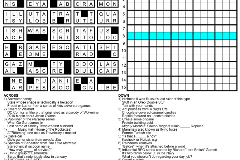 Brick By Brick Crossword Puzzles