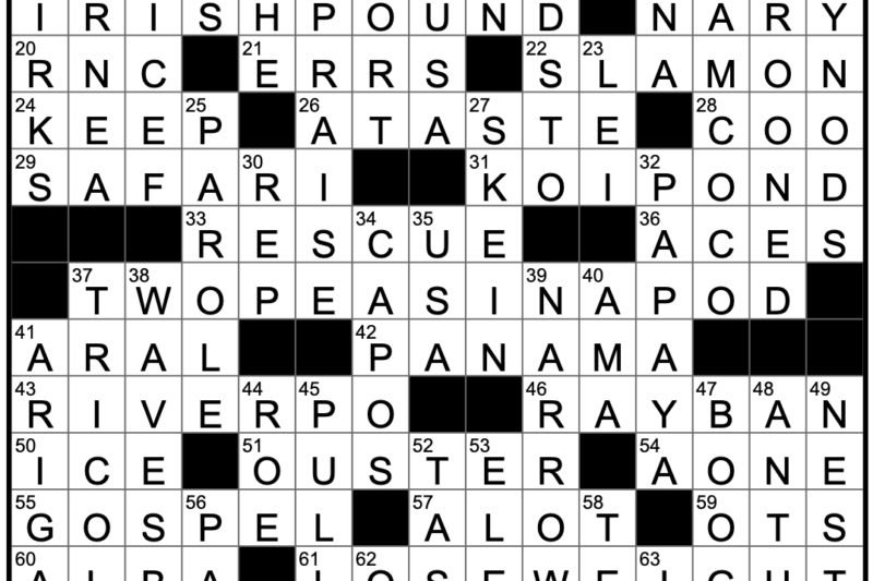 Nea Crossword Puzzle Answers