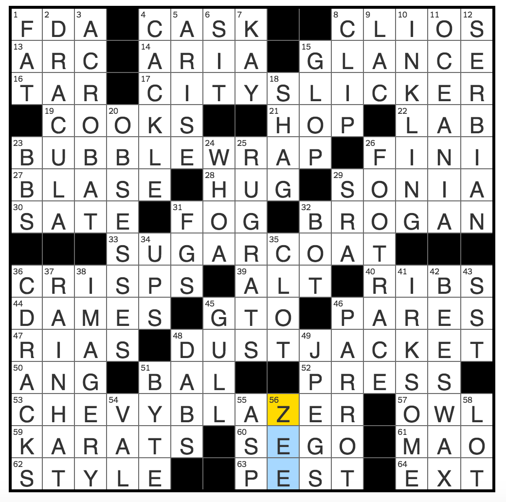 Rex Parker Does The NYT Crossword Puzzle Awards In The Ad Biz MON 3 6 17 Panache Harbour Fla Inlets Lee Who Directed