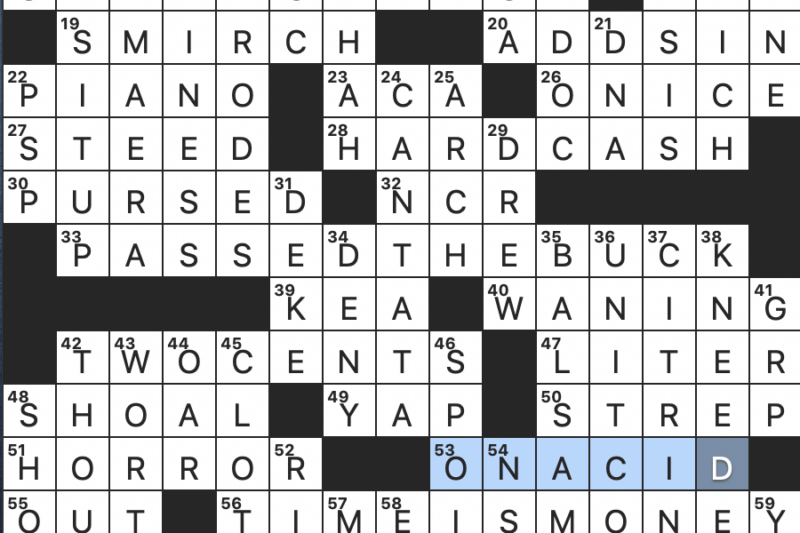Topaz Author Crossword Puzzle