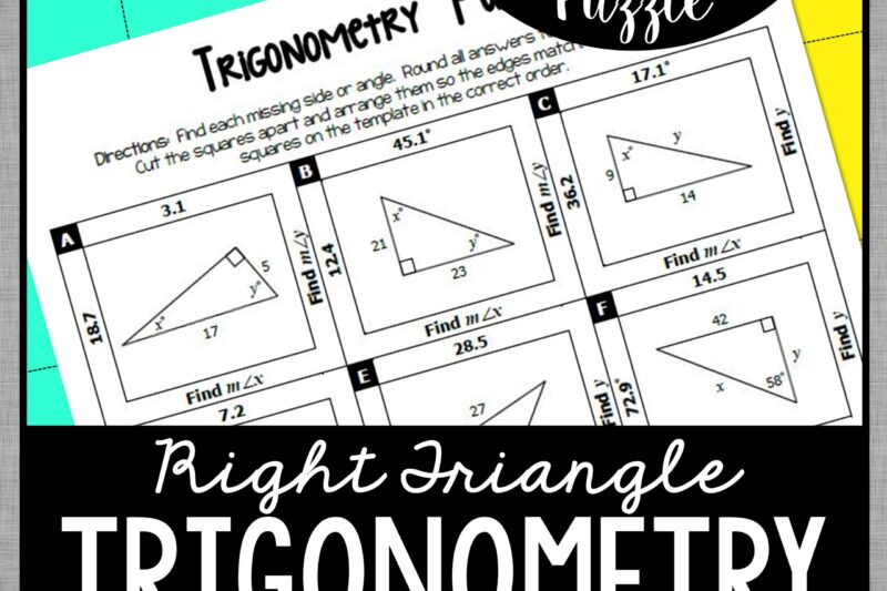 Trigonometry Puzzle Worksheet