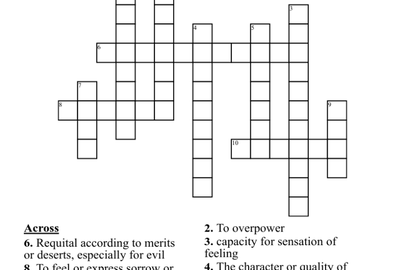 Road Trip Crossword Puzzles Printable