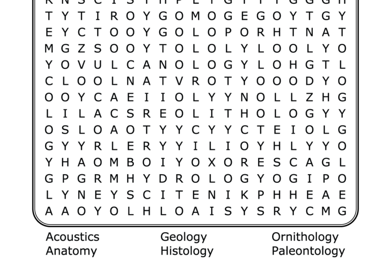 Science Puzzle Worksheets