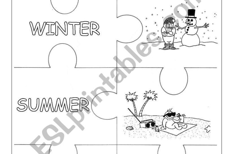 Seasons Puzzle Worksheet