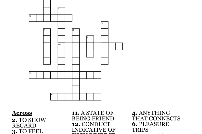 Free Printable Crossword Puzzles For Seniors