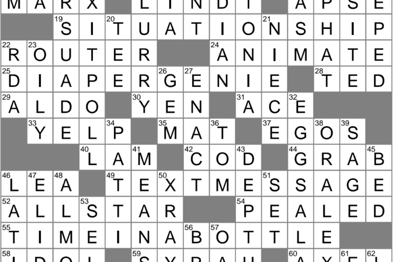 Fasten Crossword Puzzle Clue