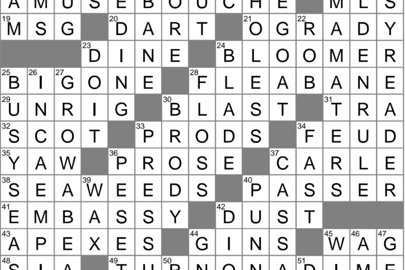 Back Biter Crossword Puzzle Clue