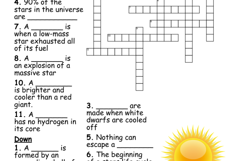Star Crossword Puzzles Printable