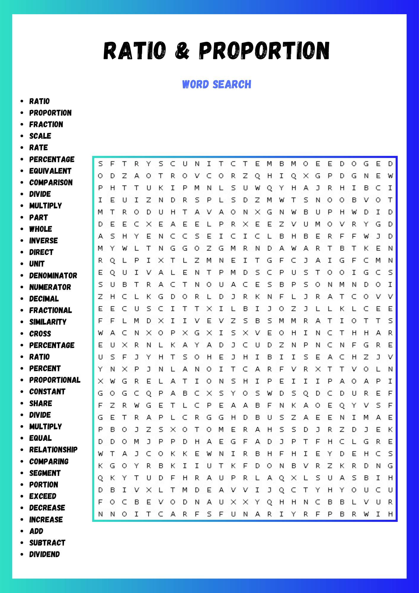 Free Probability Puzzle Worksheets Free Probability Puzzle Worksheets
