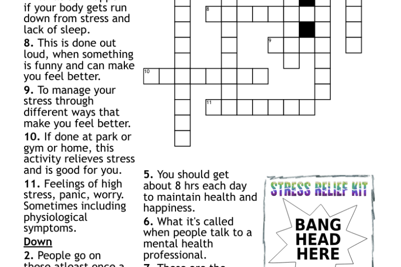 Relief Crossword Puzzle Clue