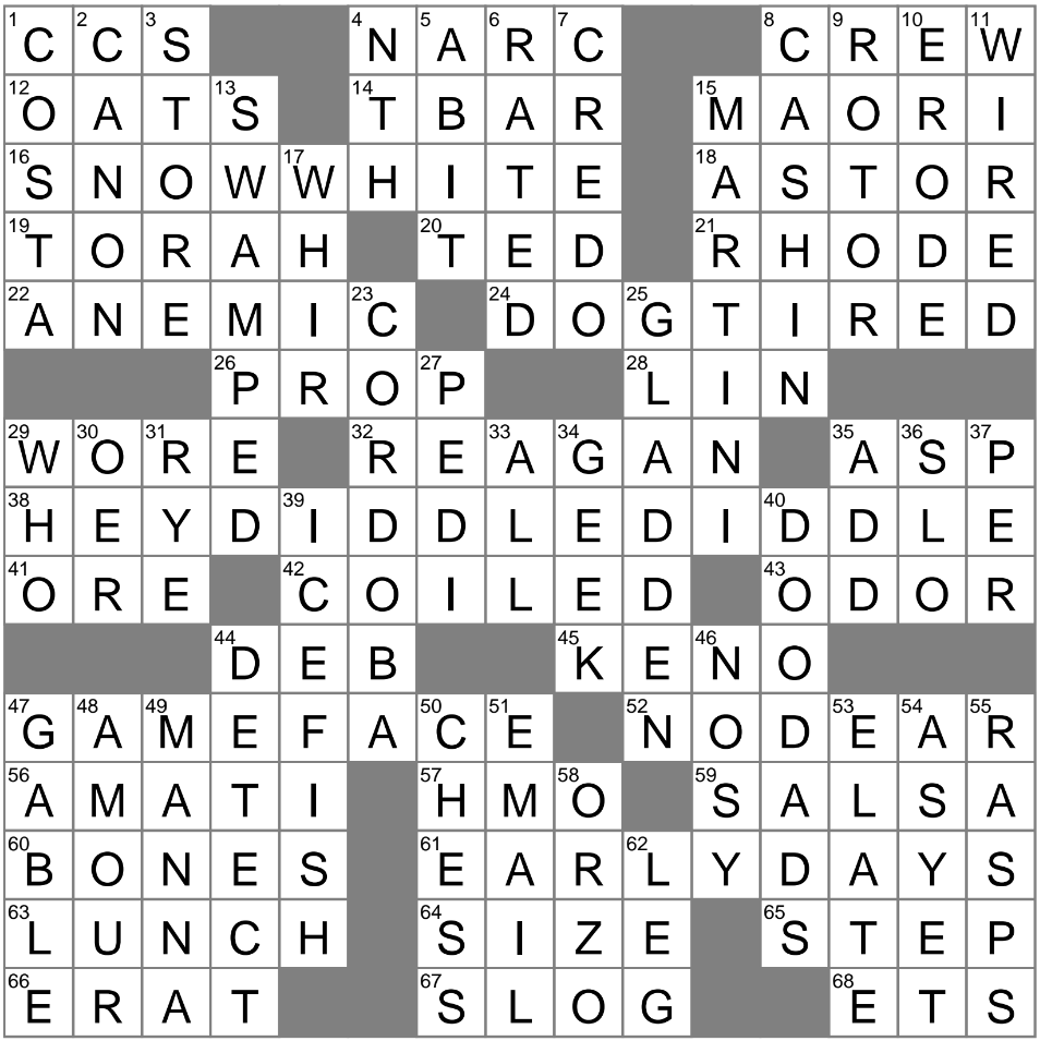 Sweet Denial Crossword Clue Archives LAXCrossword
