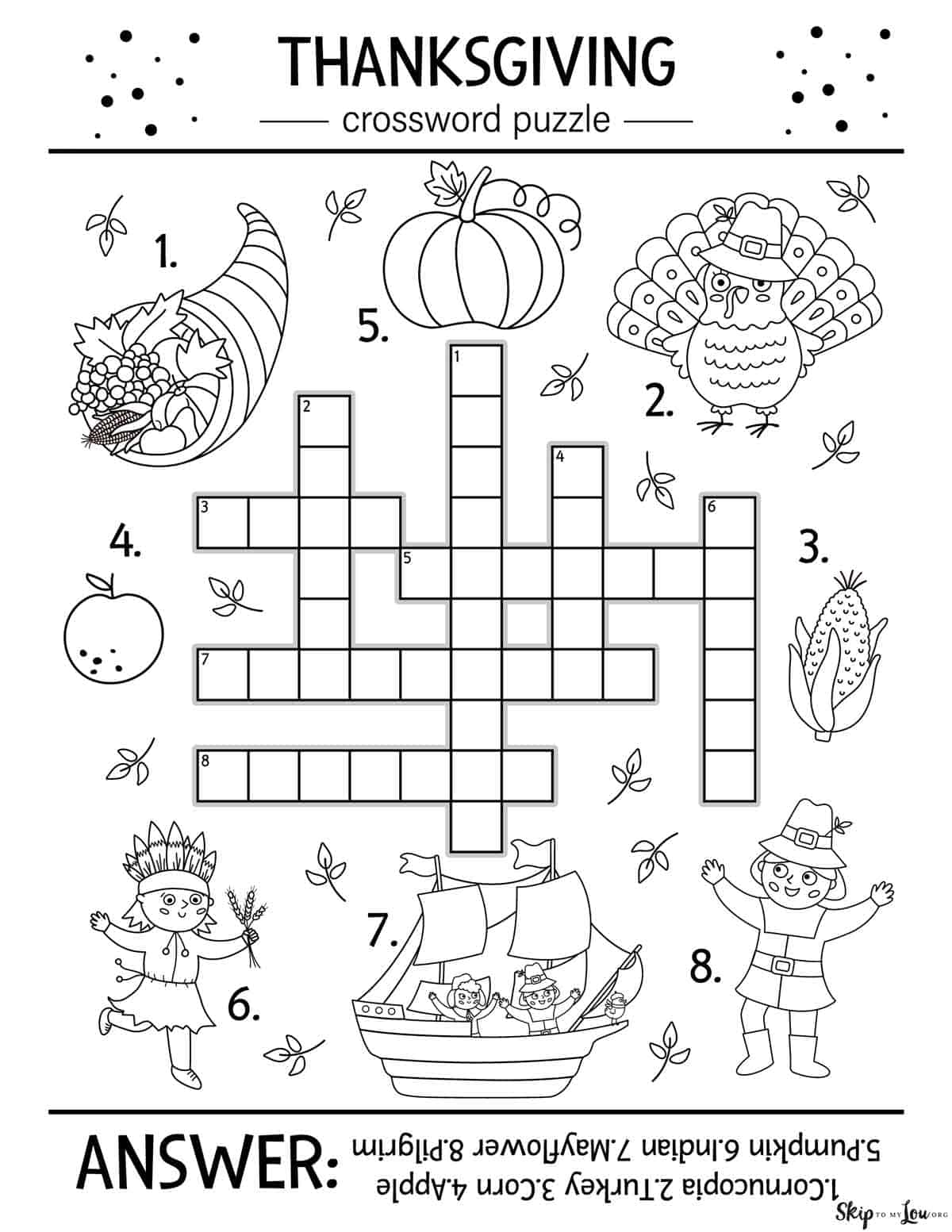 Thanksgiving Worksheets Skip To My Lou Worksheets Library
