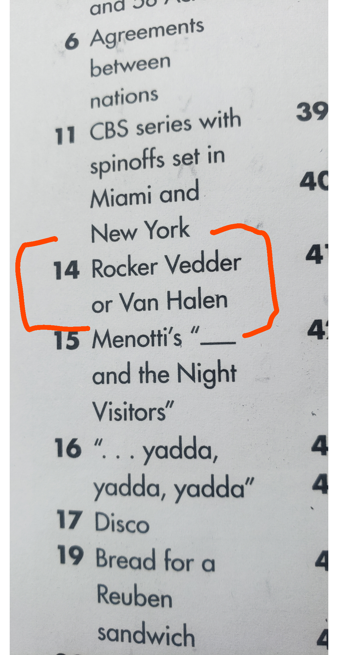 The Crossword Puzzle I m Doing Today Finally A Clue That I Can Answer Without Doubt R pearljam
